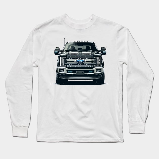 Ford F350 Long Sleeve T-Shirt by Vehicles-Art